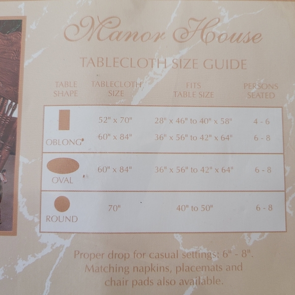 Fall Tabelcloth Oblong 52"x70" NWT - Picture 5 of 6